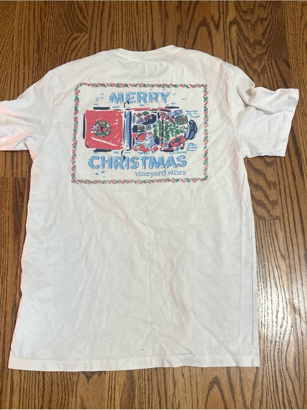 Vineyard Vines White Holiday 'Merry Christmas' Graphic Tee